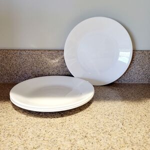 Corelle Vitrelle Winter Frost White Set of 4 Bread Dessert Plate 6 3/4" USA
